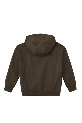 Hooded, Zipped Sweatshirt With EA Logo Tape